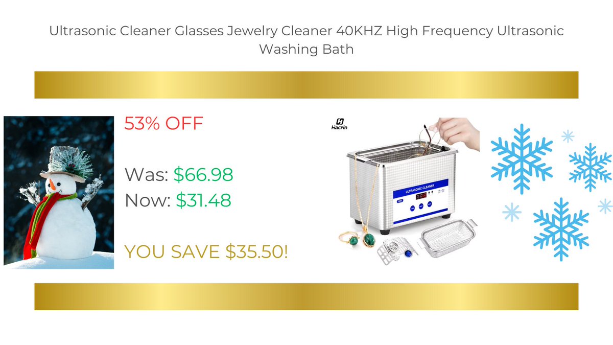 JonArauzo's tweet image. Click here:

s.click.aliexpress.com/e/_oB1jspJ

#ultrasonic #jewlery #glasses #bath #cleaner #product #discount #aliexpress #shopping #shopnow #buynow