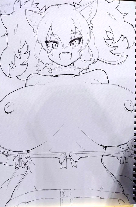 出来た、ケルベロスちゃんの色紙が 