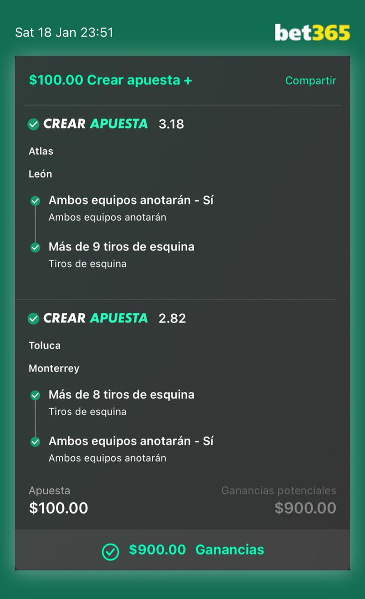 LoboEAS95's tweet photo. @ChecoPicks Otro éxito, bro. Gracias 🫡✅🍀 https://t.co/j9G4nNNGoO