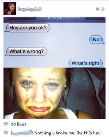 Was in the middle of the substance in the movie theater when TikTok got banned