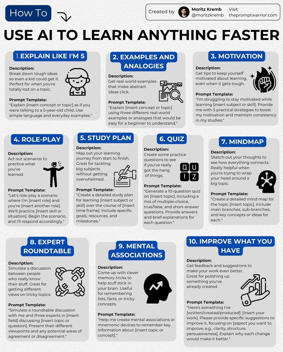 nrqa__'s tweet image. How to use AI to learn anything faster;
