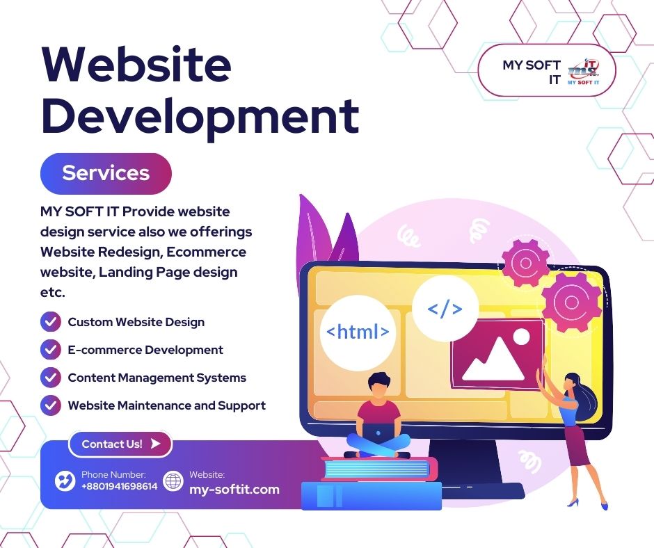 MySoftIT1's tweet photo. We are leading custom web design company in Bangladesh, that build high performance website, which is responsive in nature, have scalable CMS attribute

Contact Us:
Phone: +88-01941698614
Web: https://t.co/IUG53yMv1i https://t.co/D7FkDS9yTS