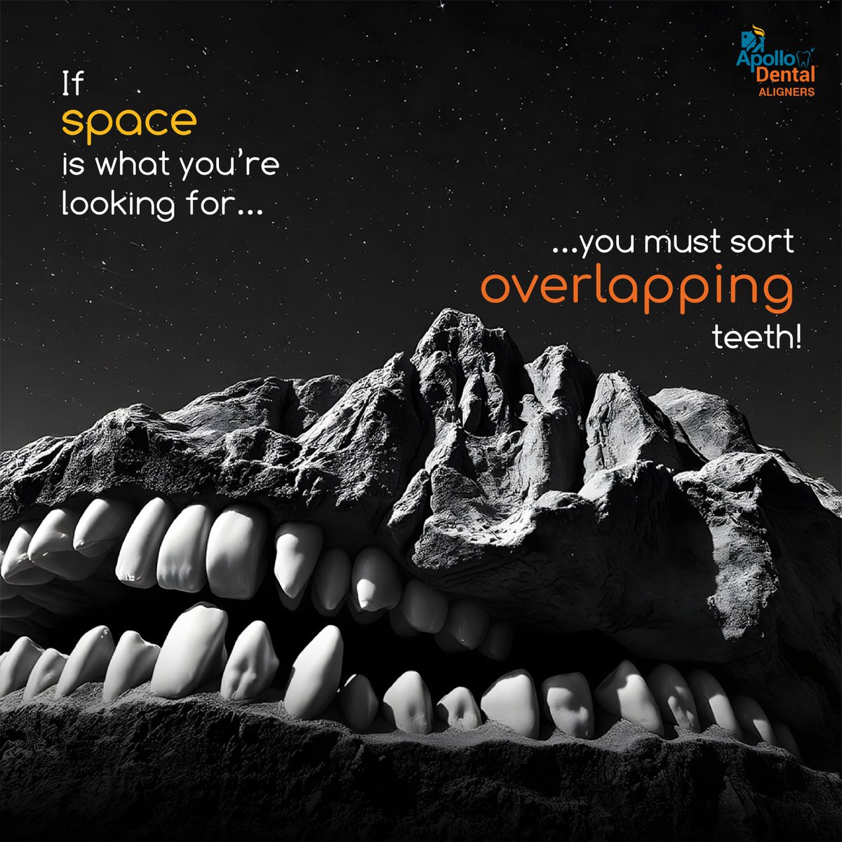 ApolloWhiteDen2's tweet image. Travelling on a rocky road is more pain than fun!
Don’t let overlapping teeth trouble you, get your teeth perfectly aligned with Apollo Dental Aligners.

To book an appointment, call 1800-102-0288

#PerfectSmile #DentalAligners #TeethAlignment #BracesFree #ApolloDental