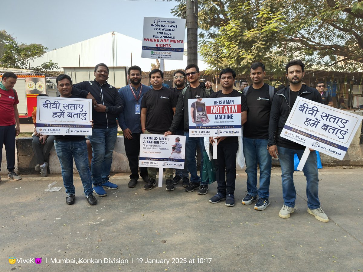 <a href="/fpjindia/">Free Press Journal</a> <a href="/dhairyagajara/">Dhairya Gajara</a> Thanks to have a detailed discussion with us about our Men's Rights Issues and our future vision for the cause.

#NyayPrayaas4Men #MenToo #JusticeIsDue #tatamarathon #BiwiSatayeHumeBataye
<a href="/NyayPrayaas/">NYAY PRAYAAS FOUNDATION</a> #Mumbai