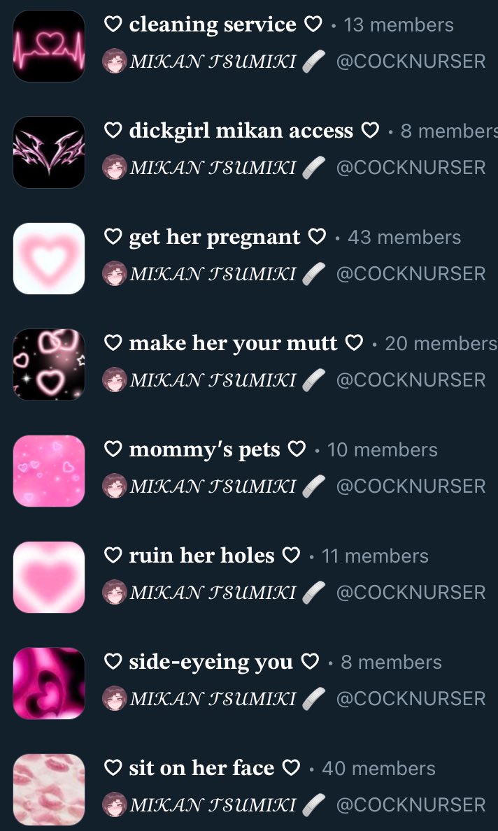 𝚗𝚞𝚛𝚜𝚎 𝚖𝚒𝚔𝚊𝚗’𝚜 𝚕𝚒𝚜𝚝𝚒𝚗𝚐 𝚌𝚊𝚕𝚕 ⋆｡‧˚ʚ♡ɞ˚‧｡⋆

♡ + ↻ + 𝗳𝗲𝗲𝗹 𝗳𝗿𝗲𝗲 𝘁𝗼 𝗰𝗼𝗺𝗺𝗲𝗻𝘁 𝗶𝗳 𝘆𝗼𝘂 𝗵𝗮𝘃𝗲 𝗮 𝗽𝗿𝗲𝗳𝗲𝗿𝗲𝗻𝗰𝗲 𝗳𝗼𝗿 𝘄𝗵𝗮𝘁 𝗹𝗶𝘀𝘁(𝘀).