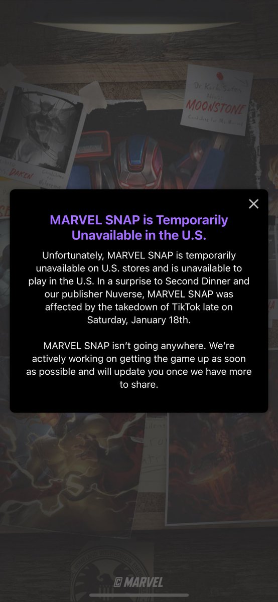Coming home after a long day to this 😭 #MarvelSNAP