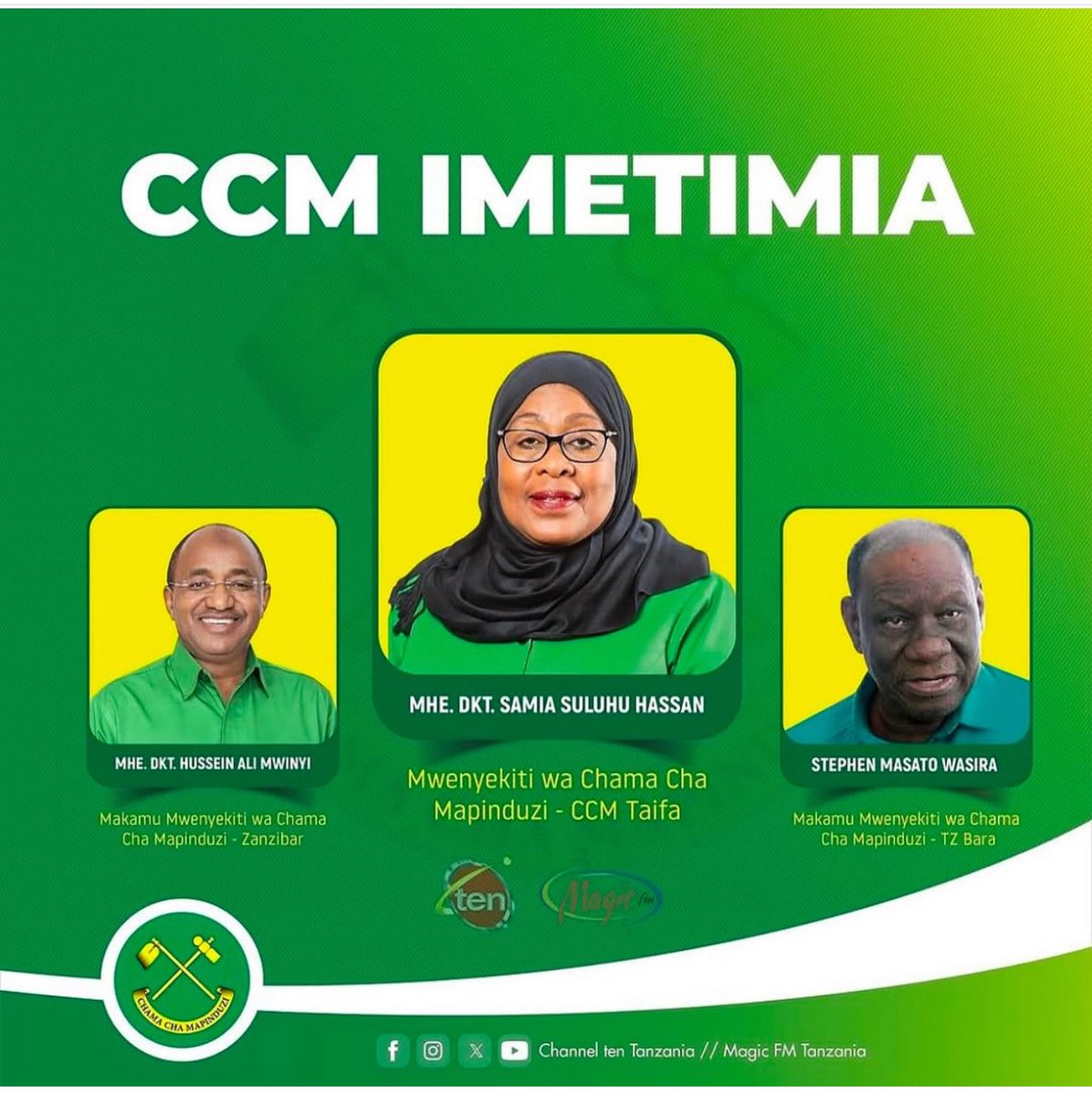 neemalugangira's tweet photo. #CCMImetimia 

Hongera sana Mzee wetu, Ndg. Stephen Wassira, Makamu Mwenyekiti CCM Bara @ccm_tanzania na mwaka huu 2025, tunazima zote tunawasha kijani #TukutaneSite na #JeshiLaMama tupo kamili, tupo timamu, tupo imara 💪🏽

#SSH2025 ✅ #DktMwinyi2025 ✅ https://t.co/LYafggLON8