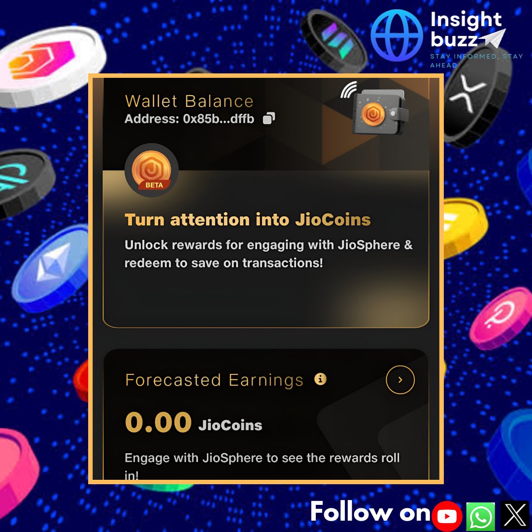 Insight_buzz's tweet photo. 🚨🪙Mukesh Ambani's JioCoin is here! 🚀 Built on the Polygon blockchain, it rewards users for browsing with JioSphere. Could this reshape India's digital economy? 🔗💻 #JioCoin #Web3 #CryptoIndia #insightbuzz https://t.co/WQ5UFw0uNB