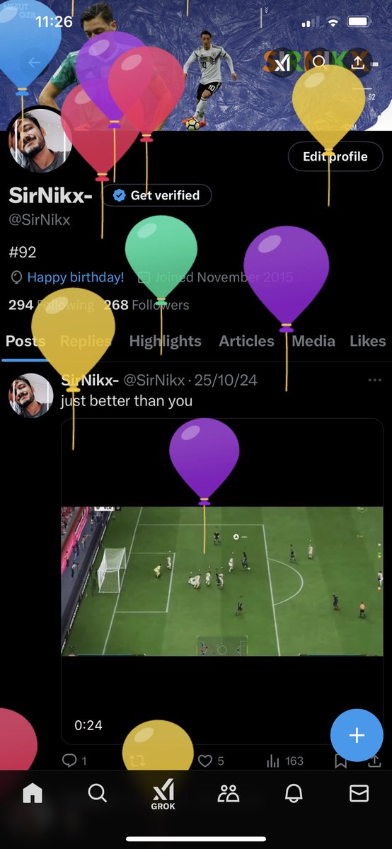 SirNikx's tweet image. annual balloons.