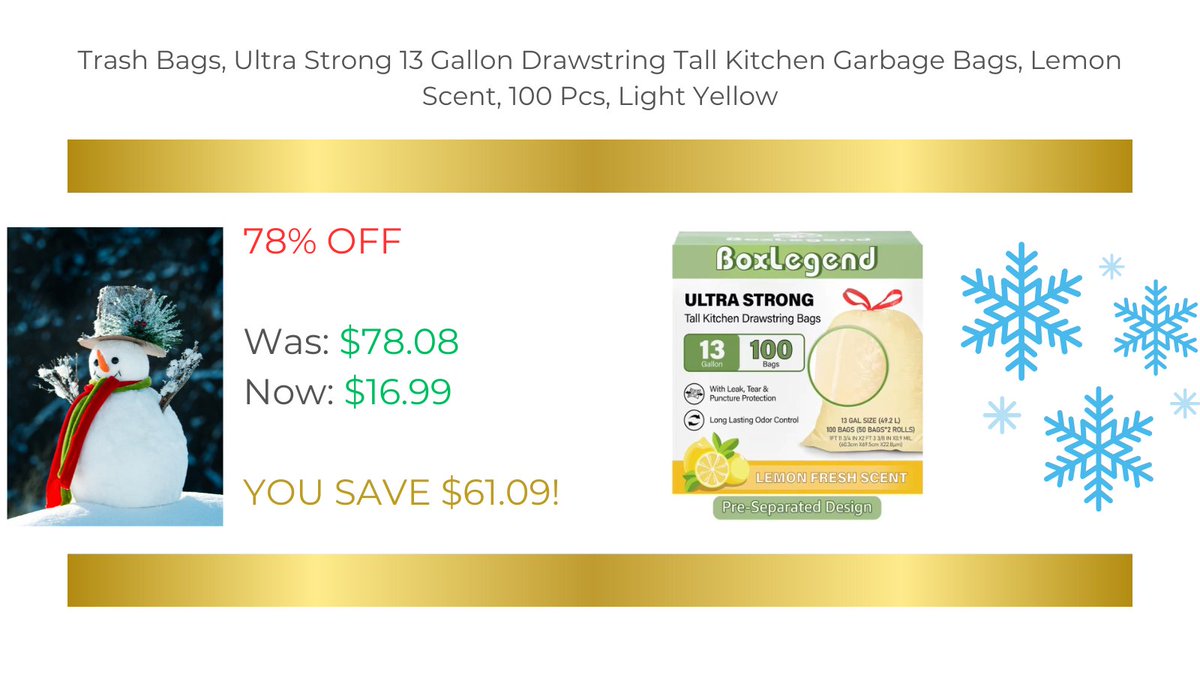 JonArauzo's tweet photo. Click here:
https://t.co/3IE6G2CR1E
#strong #kitchen #garbagebags #lemonscent #product #discount #aliexpress #shopping #shopnow #buynow https://t.co/MyTA7u6yiF