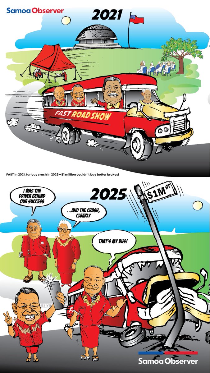 samoaobserver's tweet photo. Cartoon: Sunday, 19th January 2025 https://t.co/SvhBRZMw3n