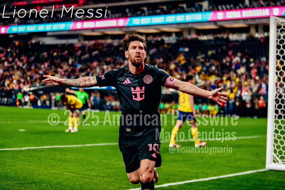The GOAT. <a href="/TeamMessi/">Team Messi</a> <a href="/AllegiantStadm/">Allegiant Stadium</a> <a href="/MLS/">Major League Soccer</a> <a href="/LigaBBVAMX/">Liga BBVA MX</a> <a href="/ClubAmerica/">Club América</a>. 📷 <a href="/visualsbymario/">Mario Cendejas</a>