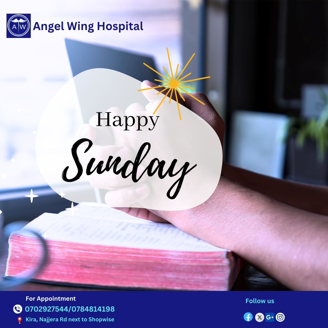 AngelwingHosp's tweet photo. 🌟Happy Sunday!🌟
Wishing you peace, joy, and good health this Sunday. At Angel Wing Hospital, we’re dedicated to keeping you and your loved ones healthy and happy.
Let’s embrace the week ahead with positivity and care!

#HappySunday #AngelWingHospital #HealthAndWellness #TikTok https://t.co/0vdtoAzGdC