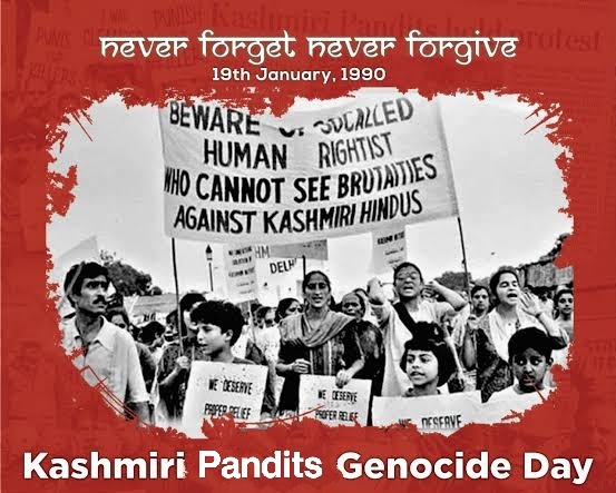 AMEAK_Displaced's tweet image. Today, we remember the Kashmiri Pandit genocide that occurred on January 19, 1990.
This day i.e. 19th January is marked as Black Day in our history.  On this day, thousands of Kashmiri Pandits were forced to flee their homes in the Kashmir Valley due to violence &amp;amp; persecution.