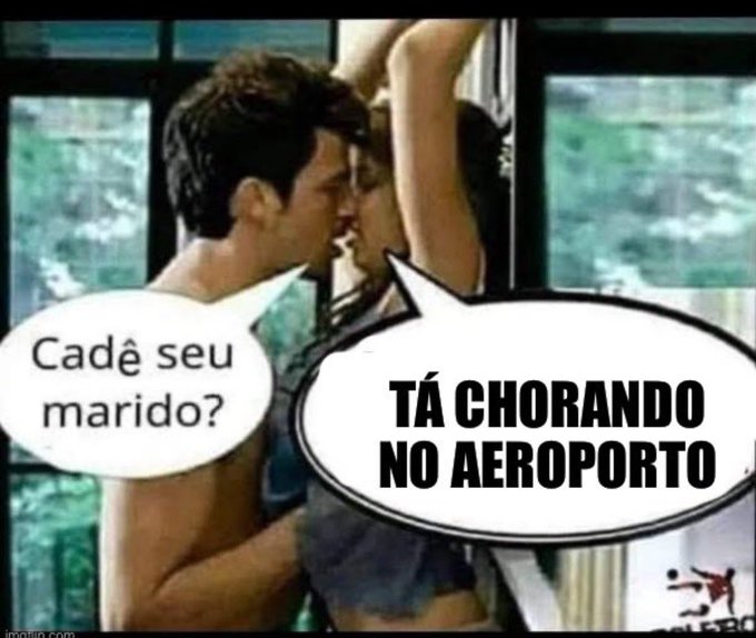 Cadê seu marido, aquele Corno chifrudo, tá chorando no aeroporto porque Xandão não deixou ele vir ... 👇