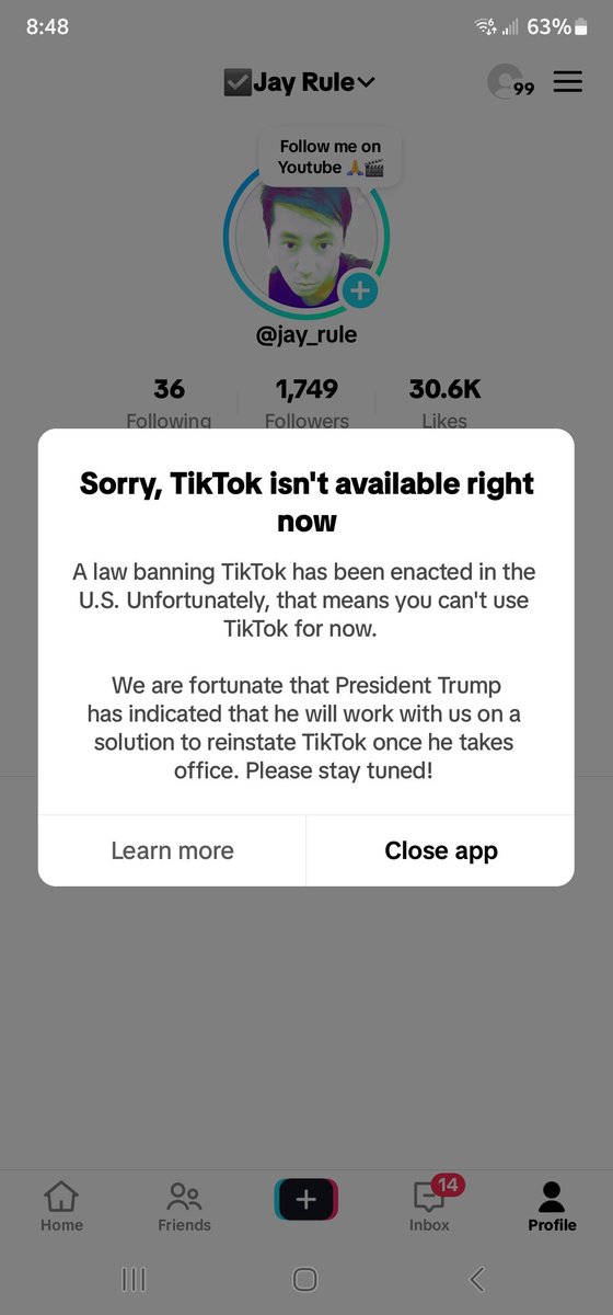 Goodbye TikTok. Thank you for all of the times you made me laugh and cry. 
#tiktokban #tiktok <a href="/tiktok_us/">TikTok US</a> #jayrule #asianphenom #chinesespy #socialmedia