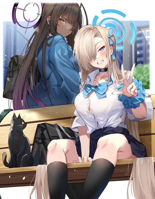アスナ制服&カリン制服実装おめでとう#ブルアカ 