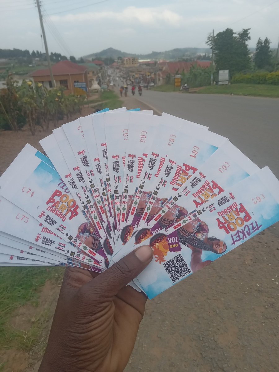 Good morning Ishaka. 
Pool Party Masavu tickets are out. 
The show is happening on 1st Feb 2025 at Relax Country Resort Nyakabirizi - Bushenyi.