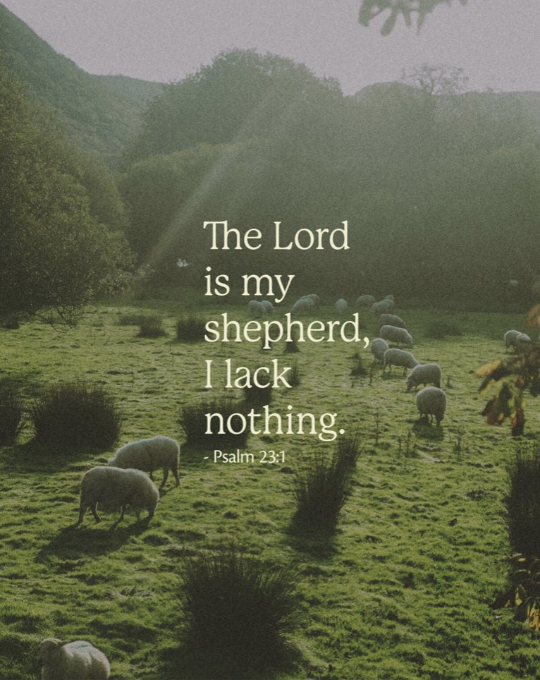 johnortberg's tweet image. When we put our trust in God, we are never in want. He guides us, provides for us, and meets our needs, both seen and unseen. No matter what you’re facing today, know that God is with you. He will lead you beside still waters and restore your soul.
#votd #Bible #scripture #faith