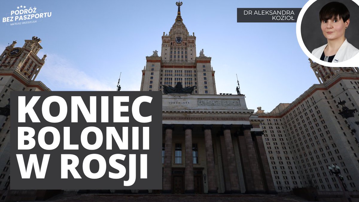 Mateusz Grzeszczuk - Podróż bez Paszportu (@pbpaszportu) on Twitter photo 🇷🇺 Rosja zrywa z Europą także w edukacji: System boloński na cenzurowanym - <a href="/koziol_sasza/">Aleksandra Kozioł</a>
youtu.be/afCSmVAdCKg 🇷🇺 Rosja zrywa z Europą także w edukacji: System boloński na cenzurowanym - <a href="/koziol_sasza/">Aleksandra Kozioł</a>
youtu.be/afCSmVAdCKg