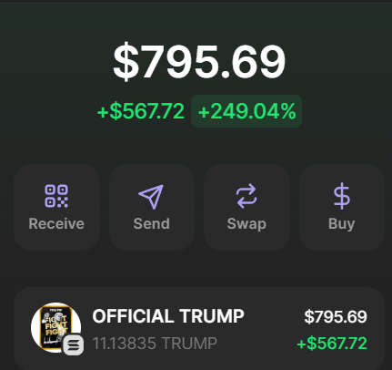 If $TRUMP will stay over $120 in the next few hours, I'll send 1 $TRUMP to one lucky follower who likes and RTs this post! 💰