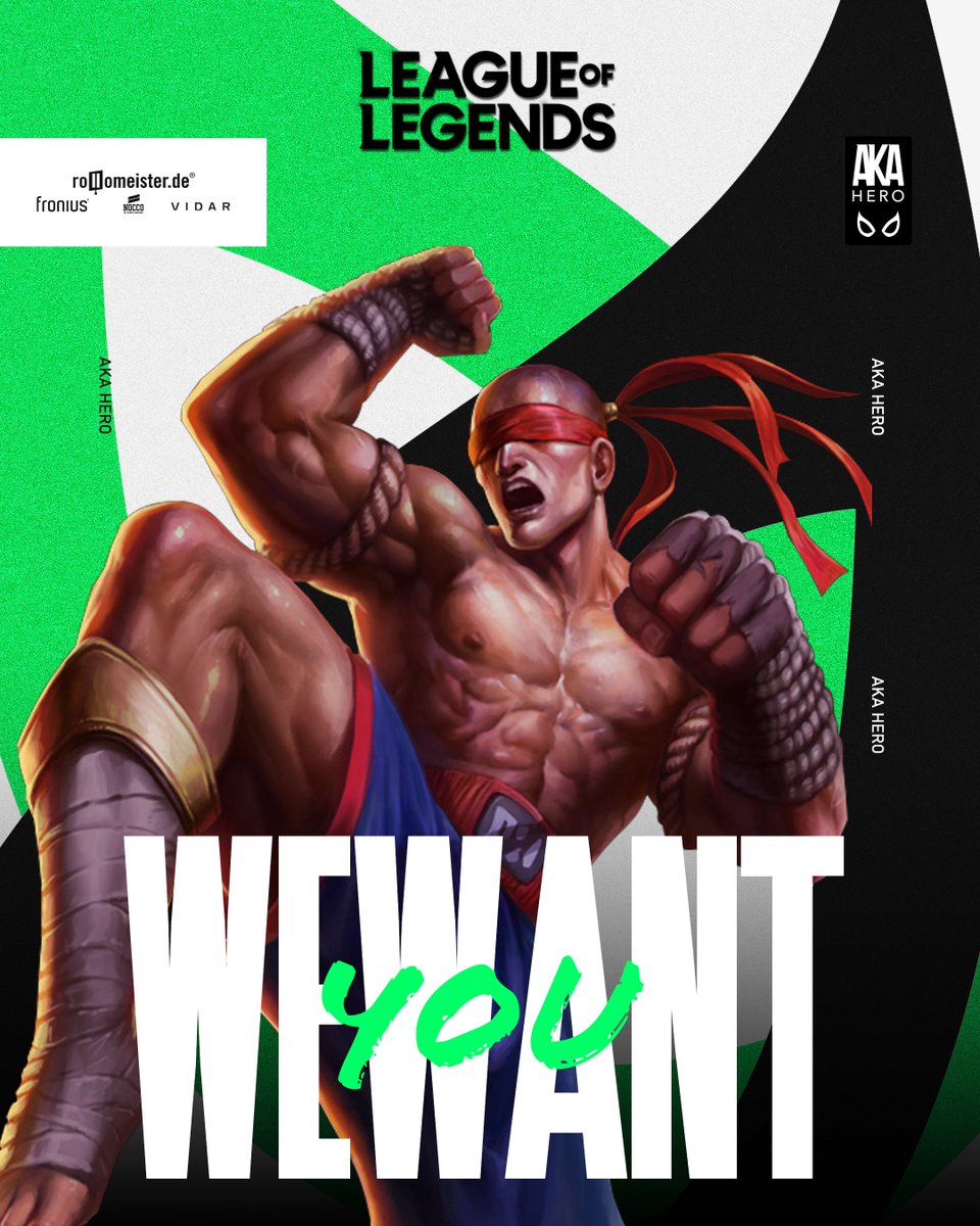 For our upcoming League of Legends Academy Project we still need a Jungler! 👀🔥

Requirements

- Master +
- Under 22 
- Available under the week
- willing to improve 

forms.gle/bqbREGq1mf7TCx…

#BEAHERO