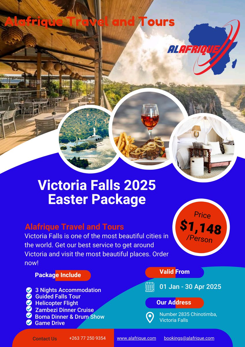 AlafriqueZ's tweet photo. Contact us on:
📞 083 284 0774
📱 077 250 9354
📧 bookings@alafrique.com
🌐 https://t.co/Zl1l5GUeSq https://t.co/hKQAgwFnPc