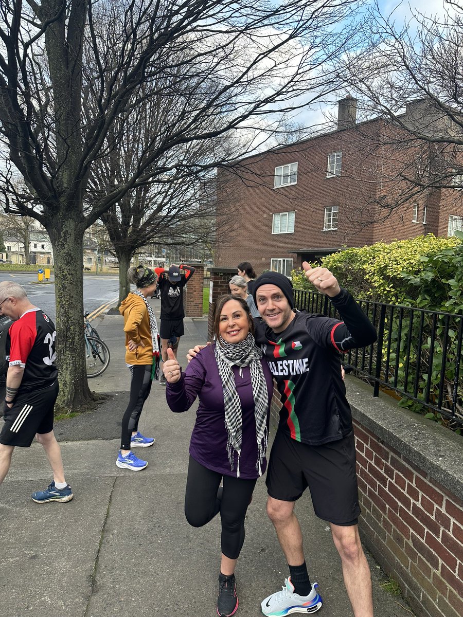 annedil20288403's tweet photo. sunday morning 5k #Runforpalestine in solidarity for the Palestinian people who were affected by #Genocide &amp; #aparteid #FreePalestine 🇵🇸🇵🇸🇵🇸💚@lukefitz 
@Sport4Palestine https://t.co/Tm0JHFHiXW