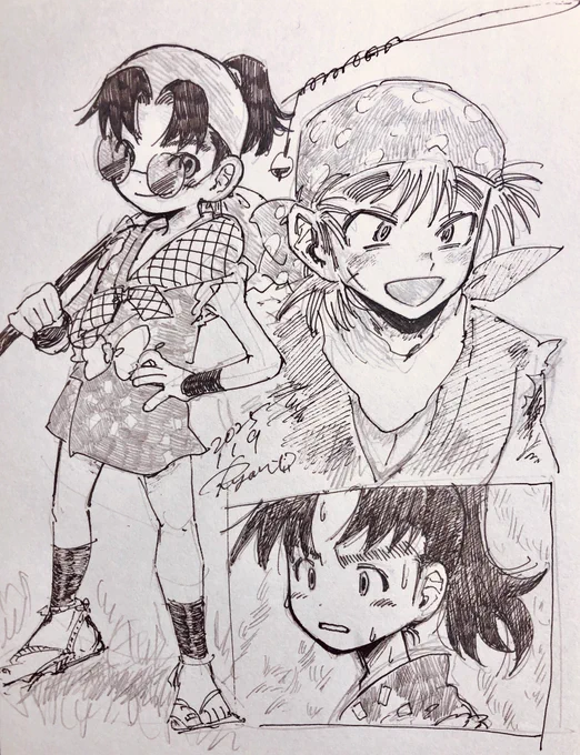 団蔵と清八さん 