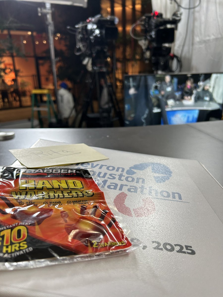 Rita Garcia (@ritaabc13) on Twitter photo Brrrrr! So glad I got these hand warmers from <a href="/ABC13Elyse/">Elyse Smith - ABC13</a>. THANK YOU! 🥰Don’t forget, our coverage starts real soon! WATCH LIVE @ ABC13.com/watch. #ABC13 #RunHou <a href="/abc13houston/">ABC13 Houston</a> <a href="/HoustonMarathon/">Houston Marathon</a> Brrrrr! So glad I got these hand warmers from <a href="/ABC13Elyse/">Elyse Smith - ABC13</a>. THANK YOU! 🥰Don’t forget, our coverage starts real soon! WATCH LIVE @ ABC13.com/watch. #ABC13 #RunHou <a href="/abc13houston/">ABC13 Houston</a> <a href="/HoustonMarathon/">Houston Marathon</a>