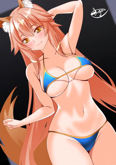 みこーんビキニ玉藻ちゃん^^
あのシンプルな水着がいいんだよな～
再臨でゴテゴテしていくより
布がなくなっていくほうが好き…
好きなんだよ^^

#FGO 