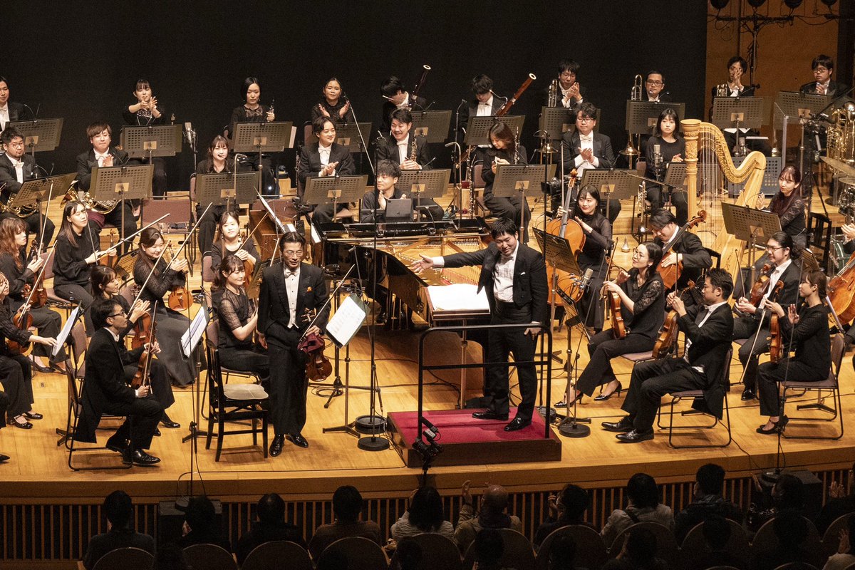 ArtsInnovator's tweet photo. 🎻東京稼働部隊・終演しました🎻
#TalesWeaver Concert
 Ep：Anniversary Rhapsody

20周年記念のお祝い🥂
特別なコンサート、いかがでしたでしょうか？

第一生命ホールの良さを活かすために、今回はPA音響を入れず😳
生オーケストラと『#テイルズウィーバー 』の名曲たちとのコラボレーション😍

ご来場いただきました皆様、ありがとうございました♪

 #TWコンサート
#グランドフィル