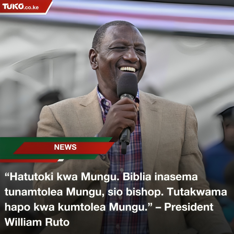 Tuko_co_ke's tweet photo. “We believe in God and have no apologies,” President William Ruto says, insisting he will continue making monetary contributions to the churches.
#tukonews #kenya #weekendsvibes https://t.co/8iHP6ti18Y
