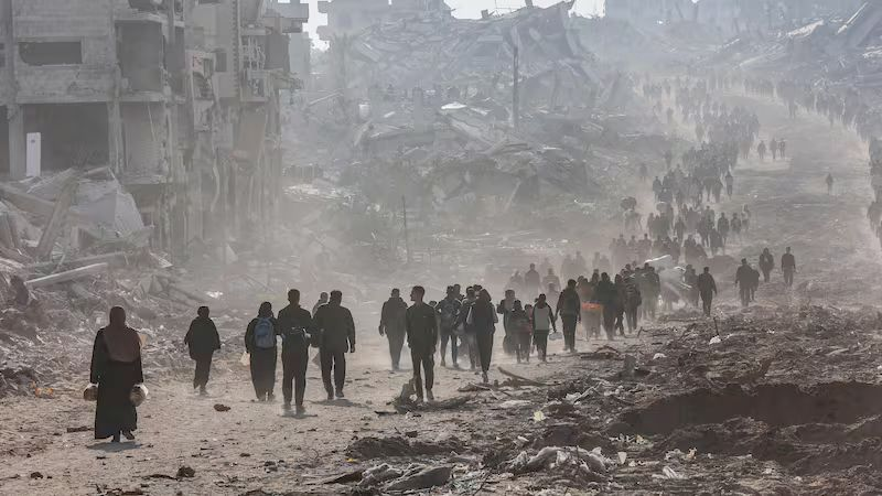Finally a ceasefire. Even if one and a half years and tens of thousands of civilian deaths too late.The scope of destruction is unbelievable. Now it's time for unconditional relief and reconstruction for the traumatized people of Gaza. And accountability for the committed crimes.