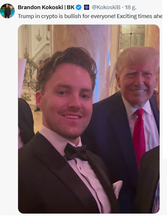 Jackoobmast's tweet photo. $Dione is an average person on this list.

The CEO of this project has been going to events for a year and telling us that these are breakthroughs.

And he keeps posting photos with $Trump as if it was the biggest success of this project. https://t.co/AxMEN5p5gJ