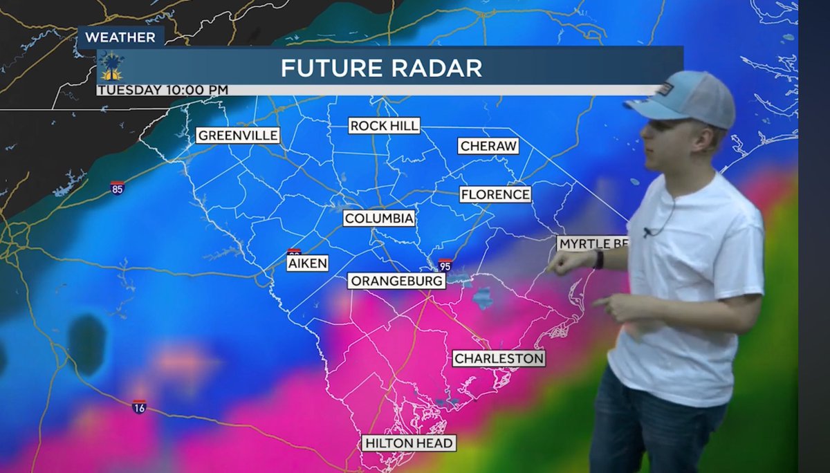 EDeeseSC1's tweet image. I’ve got increasing confidence of a winter storm happening in South Carolina on Tuesday, January 21st. Weather models are still in disagreement, but it’s looking like the coast is going to get hit harder than the usual spots in the Upstate. Amounts, if any,around an inch or less.