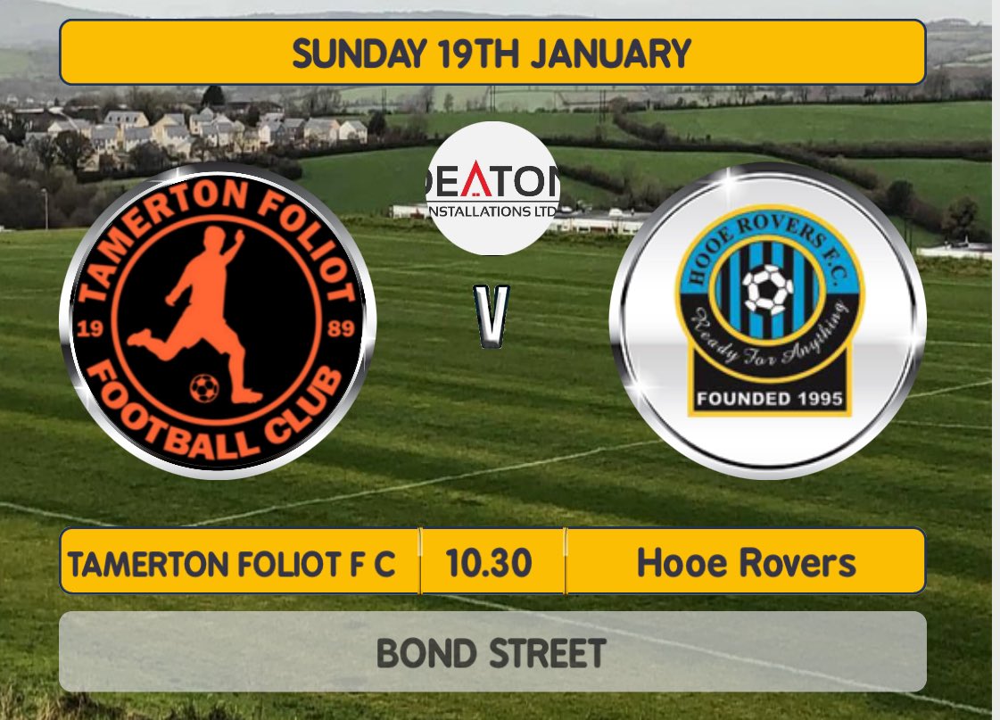 Tamerton Foliot F C (@tffcmens) on Twitter photo Well I can officially say it’s game day
Haven’t played since 1st December
What a game it will be against prem side Hooe rovers a division above us one thing is for sure my lads will make it a very difficult day for the visitors
<a href="/PLsportsnews/">PlymouthSportsNews</a>
<a href="/swsportsnews/">South West Sports News</a>
<a href="/SundayLeagueDay/">Sunday League Day</a> Well I can officially say it’s game day
Haven’t played since 1st December
What a game it will be against prem side Hooe rovers a division above us one thing is for sure my lads will make it a very difficult day for the visitors
<a href="/PLsportsnews/">PlymouthSportsNews</a>
<a href="/swsportsnews/">South West Sports News</a>
<a href="/SundayLeagueDay/">Sunday League Day</a>
