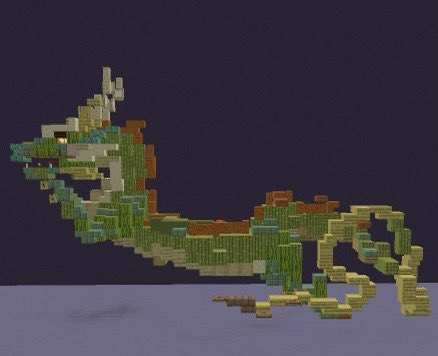GoggleWhale's tweet photo. 【小型造形】　十二支②辰/巳/午/未

#Minecraft統合版
#ライン鯖 https://t.co/mcrJd5qNWc