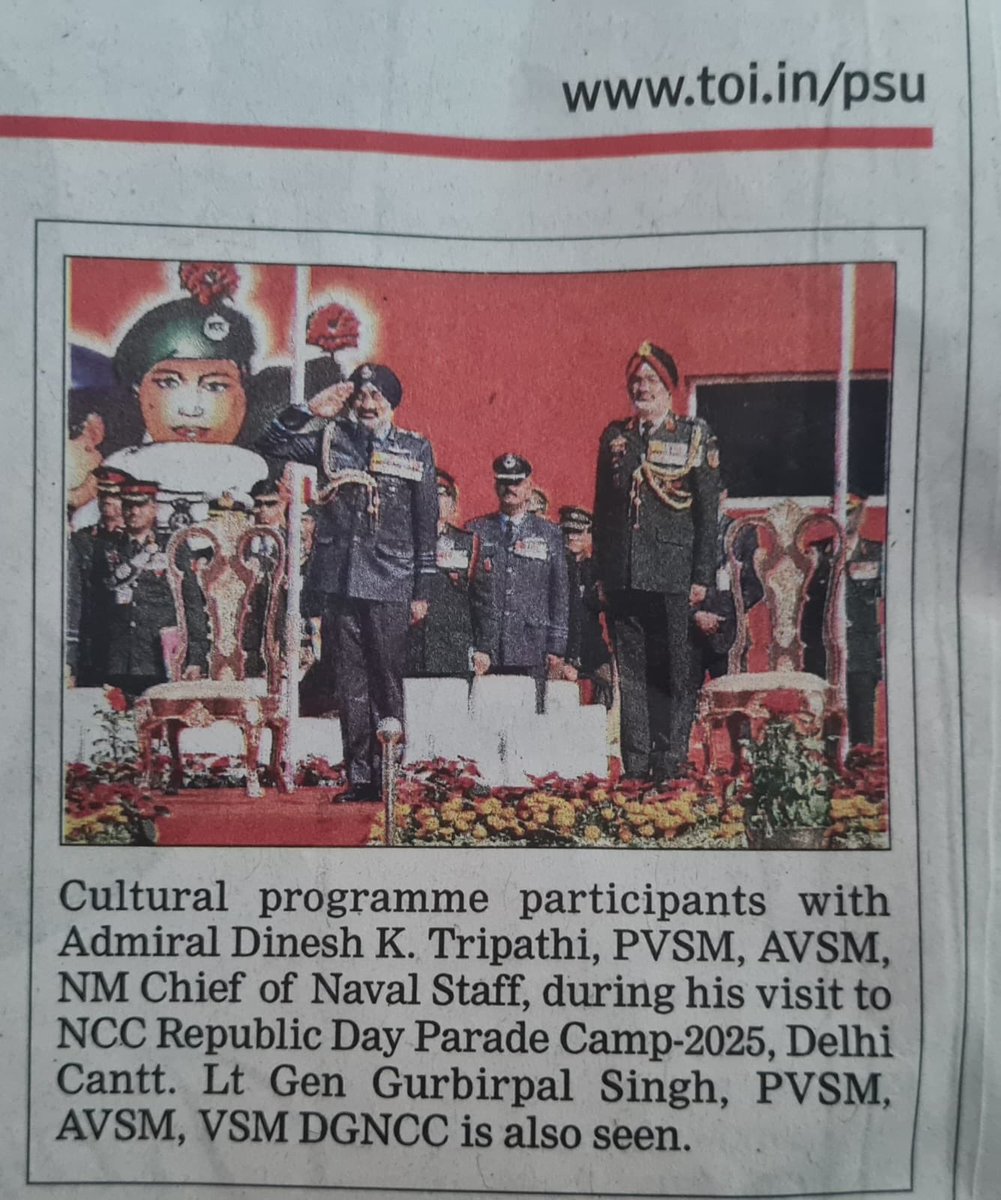TinyDhillon's tweet photo. I refuse to read the newspaper @timesofindia  that can not identify the Nation’s Air Force Chief from the Naval Chief

What a sad state of journalism 👎

Jai Hind 🇮🇳
@IAF_MCC @indiannavy https://t.co/Ysu92zogbb