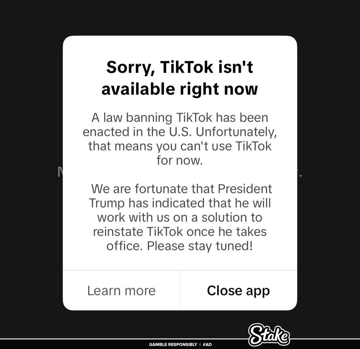 TikTok was banned in the United States and this is how people reacted. 

Check thread