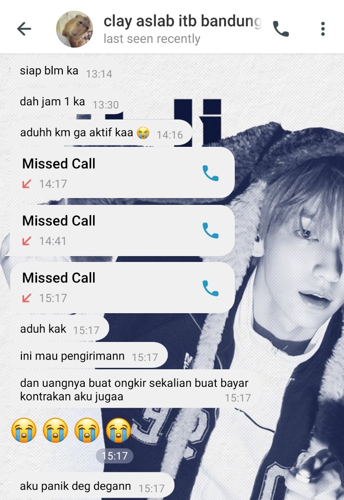 CONTEXT: PENIPUAN LIGHSTICK❗
aku sebenernya bingung mau mulai cerita darimana, but I'll try my best. 

fyi, aku kenal si kakak ini dari grup telegram karena jual lighstick dengan harga yang menurutku cukup terjangkau. next >>