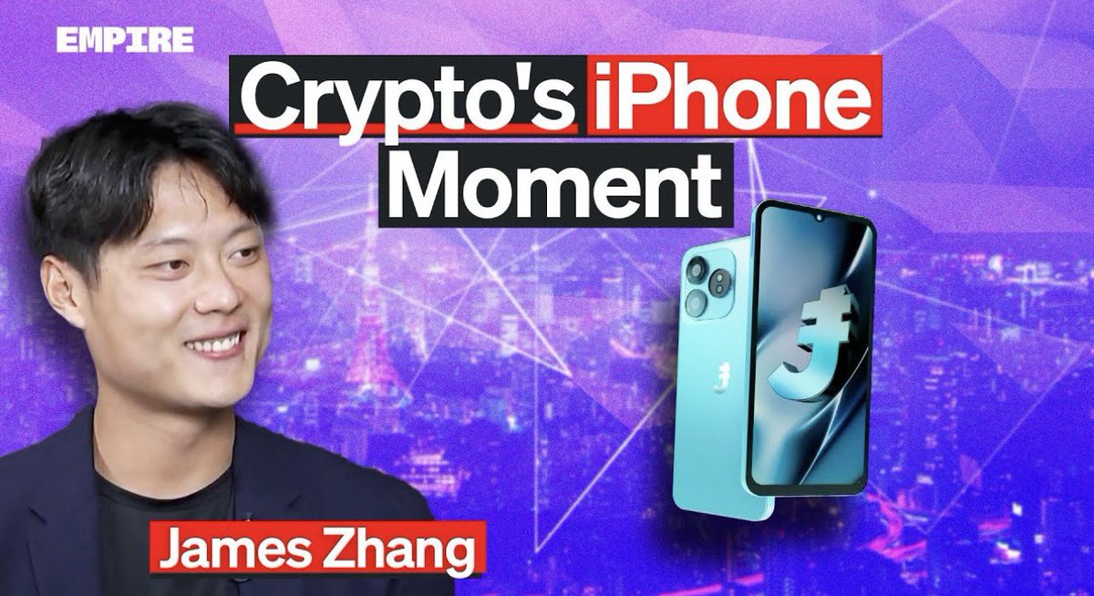 Cofounder James Zhang joins <a href="/theempirepod/">Empire 🟪</a> with <a href="/santiagoroel/">Santiago R Santos</a> 😎

Crypto’s iPhone Moment 📲👇

youtu.be/TWiyUIQV0Bs?si…