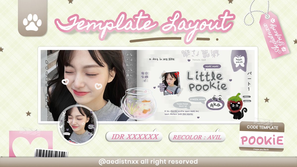 help rt? thank you 🎏

こんにちは . . . ! aku ada 4 template layout yang bisa kalian take hari ini ( 19/01 ) pukul 20.30 WIB yaa! di take melalui DM 📮

Price tertera di ALT! dan Jangan lupa cek ketentuan dibawah ini sebelum membeli. Terimakasih ദ്ദി(˵ •̀ ᴗ - ˵ ) ✧

#zonauang