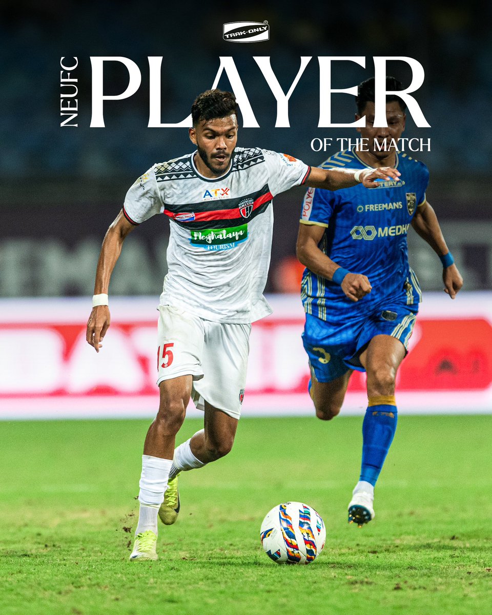 NEUtdFC's tweet image. Macarton is our @trakonly NEUFC Player of the Match against Kerala Blasters FC for bossing the midfield!
Keep it up, Mac! 

#StrongerAsOne #8States1United #KBFCNEUFC