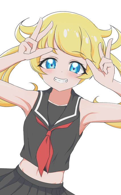 お題箱より
「ノースリーブ黒セーラー服えもちゃん」 