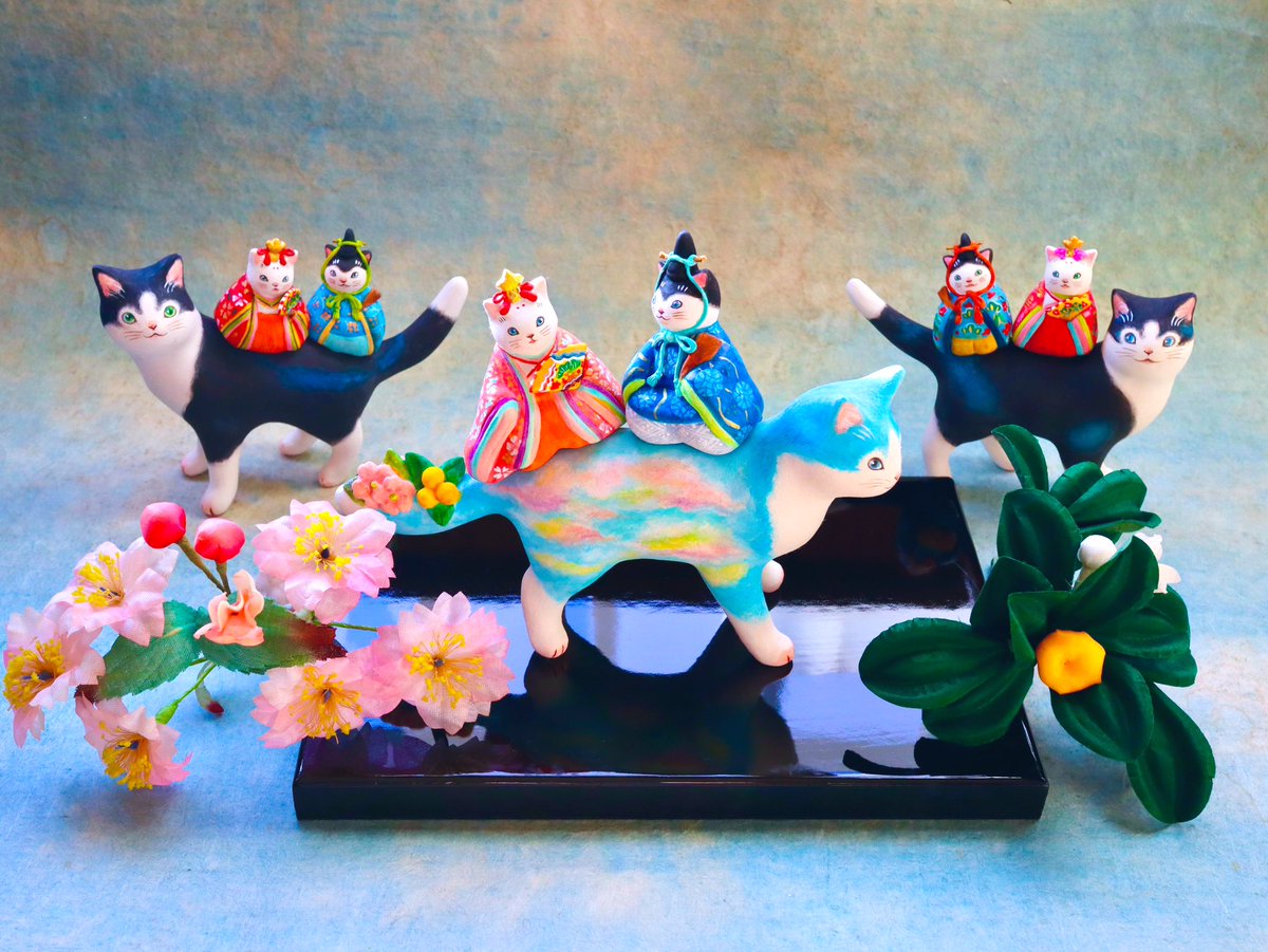 出展のお知らせ】 《猫のひなまつり展 2025》1/24(金)〜3/3(月) 招き猫