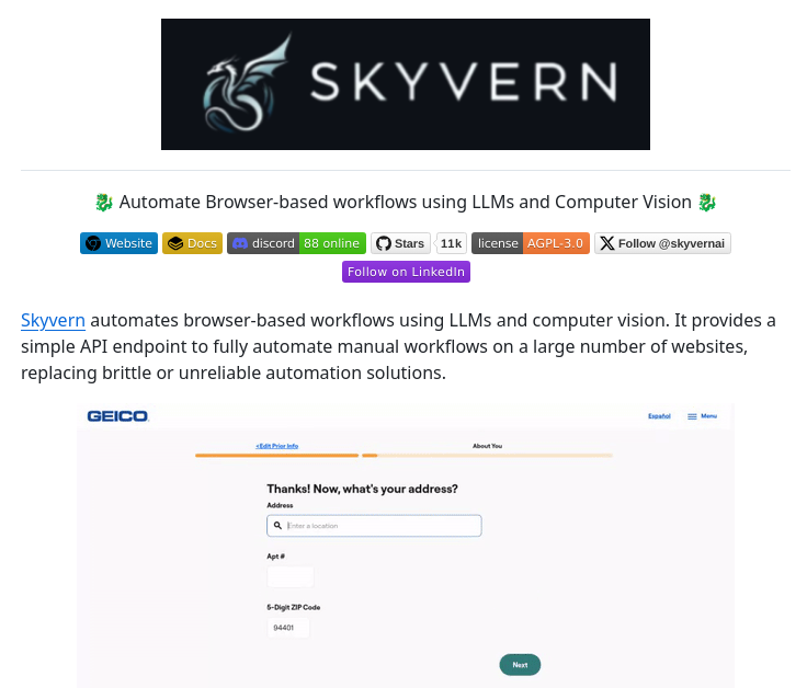 tom_doerr's tweet image. Browser automation with AI and computer vision
