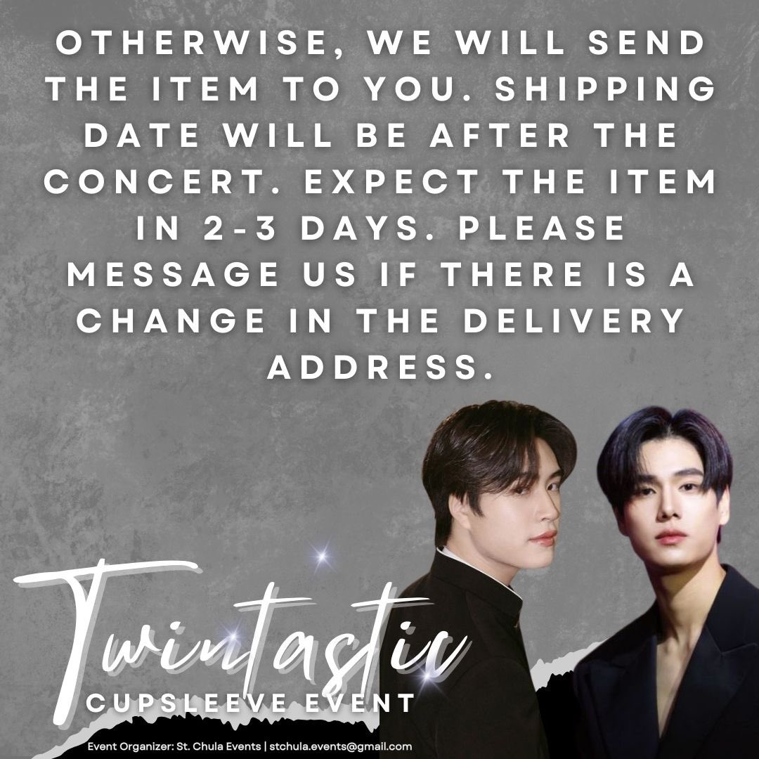 stchula_events's tweet photo. 📢 Winners of GMMTV merch:
We’re sorry for the delay! 🎉 
Thank you for your patience! 💖
•St. Chula Events
#twintasticcupsleeveevent
#phuwingemini
#GrminiPhuwin https://t.co/1718PsyfZk