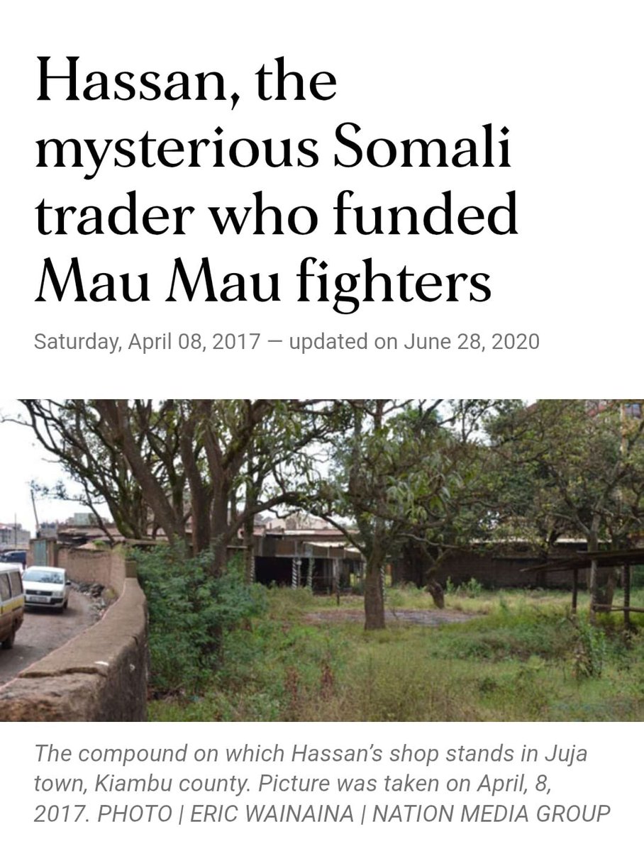 Without Somali businessmen like Hassan, who risked everything to fund the Mau Mau fighters, Kenya’s independence would have been a distant dream. Let’s not forget that without their sacrifices, GAITHO might still be SHAMBA BOY for colonizers.