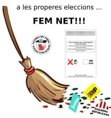 ALIANÇA CATALANA LES PRÒXIMES ELECCIONS HA DE TREURE MAJORIA ABSOLUTA NO POT DEPENDRE DELS BOTIFLERS, NO PERDEM MÉS TEMPS. NETEGEM AQUEST SARCOMA DE PARTITS QUE FA ANYS ESTAN DESTRUINT CATALUNYA I PROVEM NOUS CAMINS PER UNA CATALUNYA LLUIRE, RICA, JUSTA, SEGURA, CATALANA.